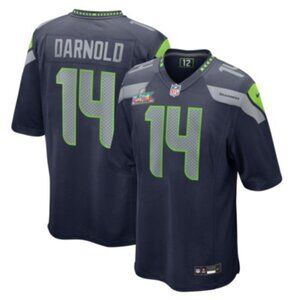 Adult Mens or Youths Select Sam Darnold Navy Super Bowl LX Stitched Jersey Vapor